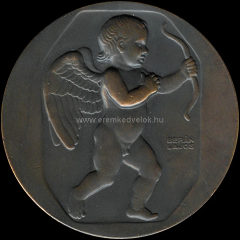 1911 Bern Lajos: Eros bronz plakett
