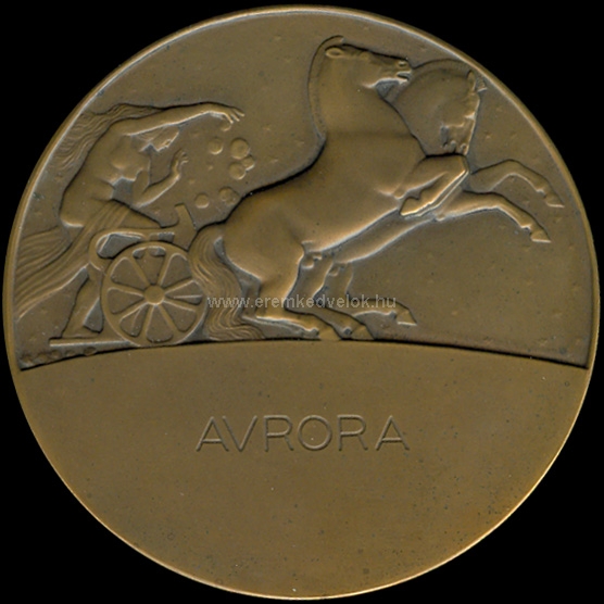 1913 Remnyi Jzsef: Aurora bronz plakett