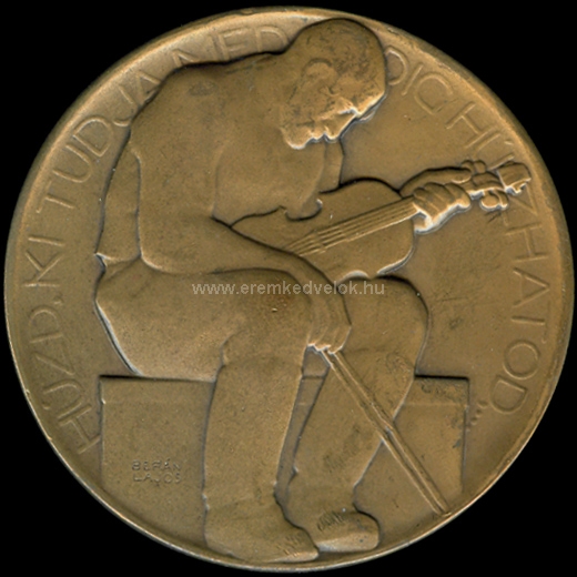 1914 Bern Lajos: Vrsmarty Mihly bronz rem