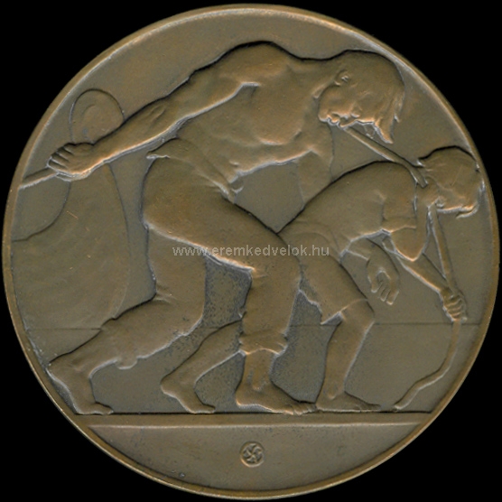 1929 Sznt Gergely: Az let gyzelme bronz rem